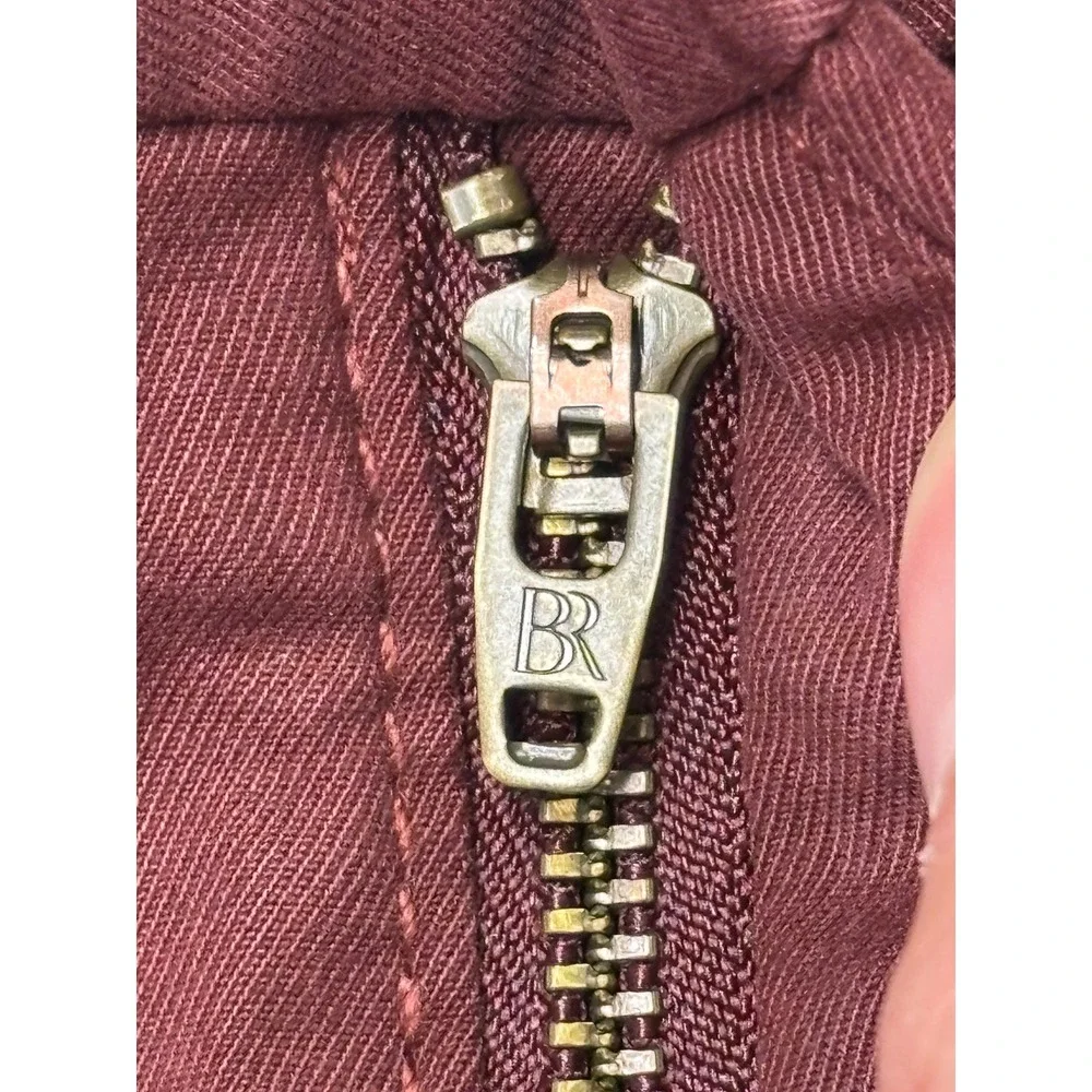 NWT Banana Republic Lived-In‎ Skinny Chino Pants Mens 36x32 Burgundy Maroon